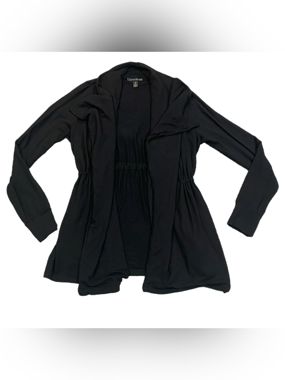 A Pea In The Pod Maternity Nursing Black Cardigan Cinch Waist Sweater Office M